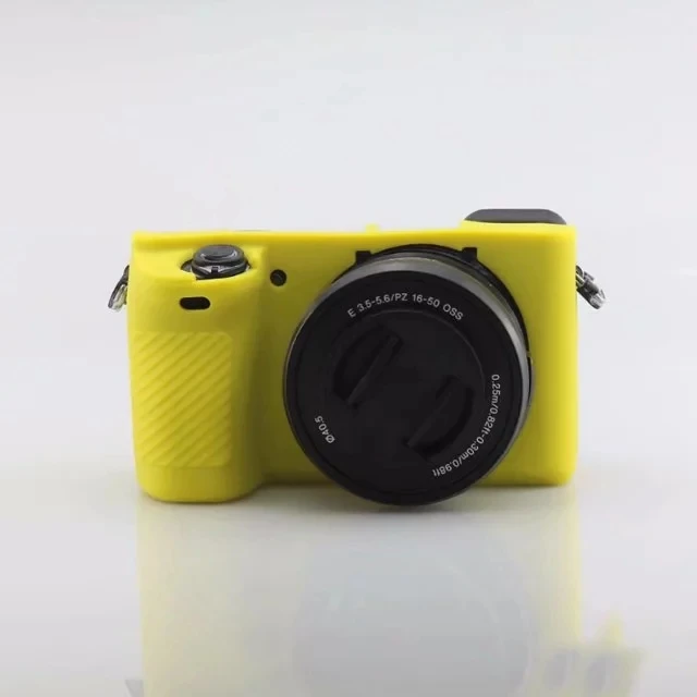 NiYi лучше резиновый силиконовый чехол защитная рамка для sony A6300 A6400 ILCE-6300 камера Мягкая 7 цветов