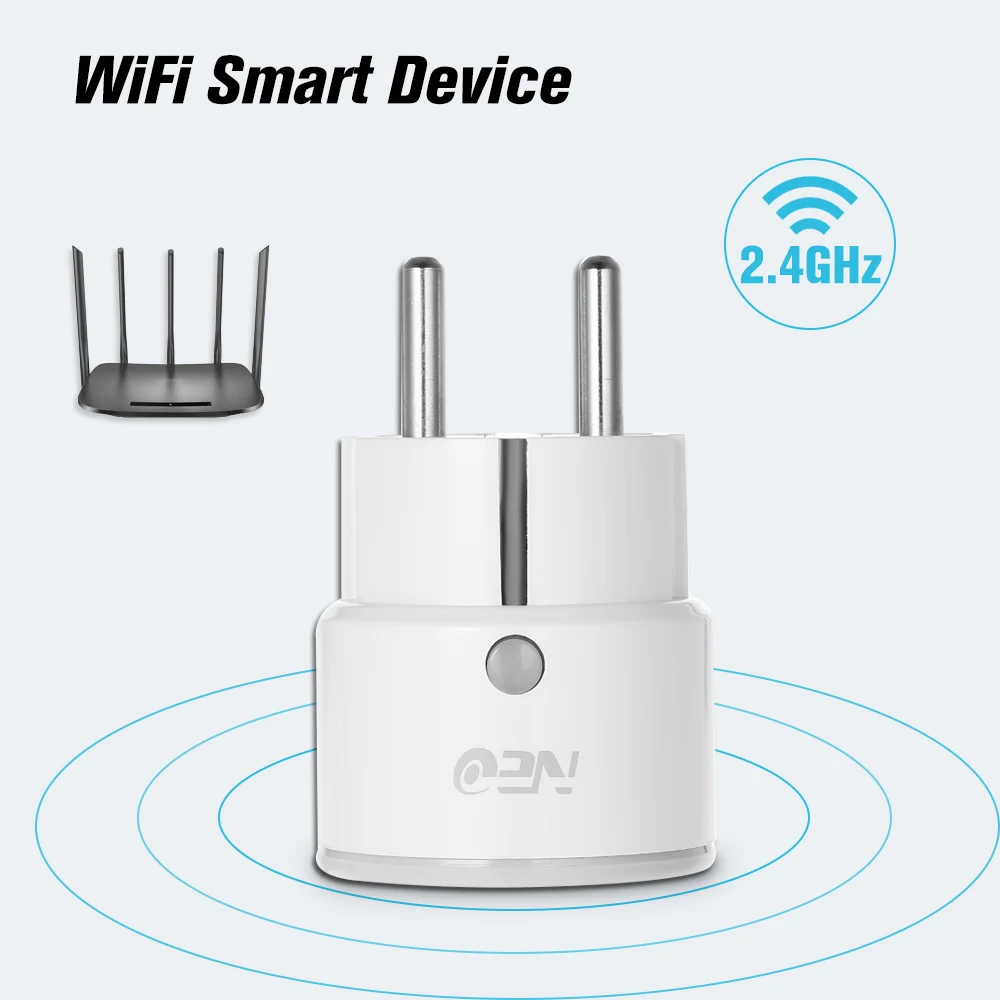 Нео кулкам ЕС умная розетка 2,4 ГГц WiFi розетка с таймером мониторинг энергии приложение дистанционное управление для Alexa Google Home