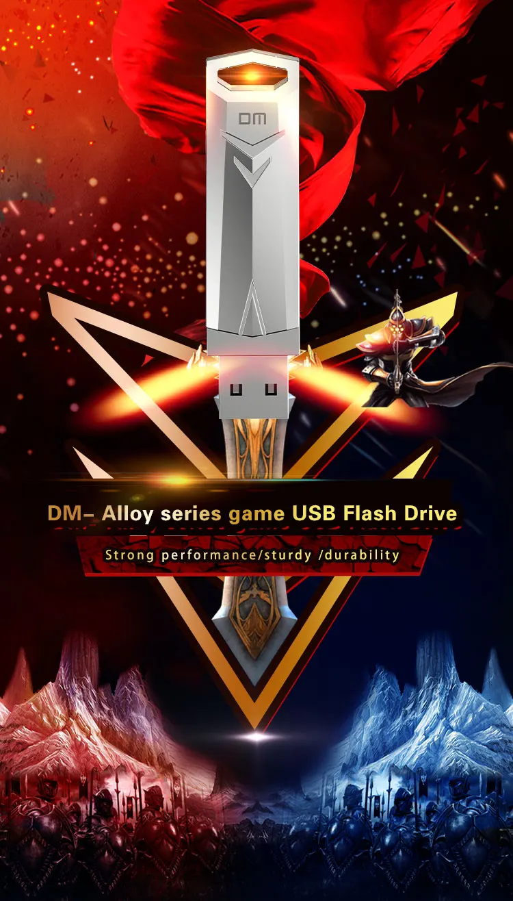 DM PD096 USB флеш-накопитель 3,0 высокоскоростной флеш-накопитель 128 Гб металлический водонепроницаемый USB флеш-накопитель usb флешка 64 ГБ