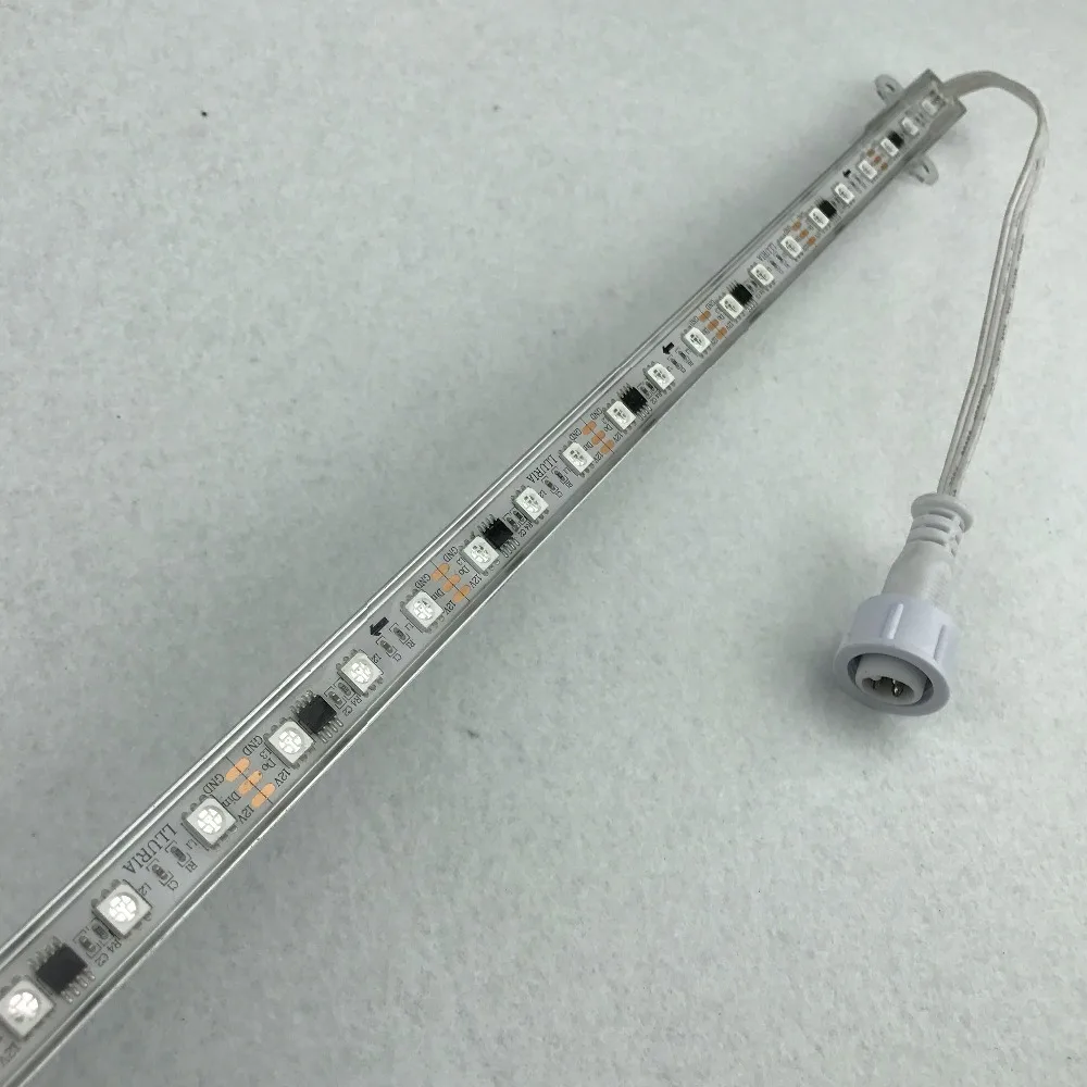 Длина 1 м, DC12V WS2811 IC; 20 пикселей с 60 светодиодный s; 14,4 Вт; жесткий светодиодный стержень; RGB Полноцветный; IP68 Номинальное