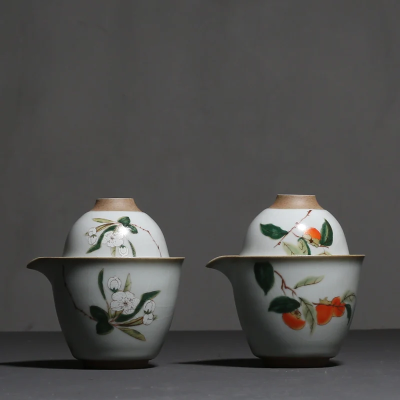 PINNY Your Kiln портативный фарфоровый чайный сервиз керамические чайные наборы кунг-фу 1 горшок 2 чашки ручная роспись цветы Путешествия Чайный сервиз