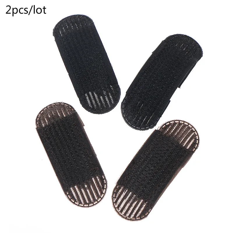 2 шт. женский дышащий коврик с челкой заколки для волос черного и кофейного цвета