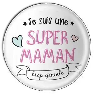 SU007 ZDYING 5 шт./лот Je Une Suis Qui Mamie Dechire круглый стеклянный кабошон французский супер Maman купол для DIY Драгоценности камеи результаты - Цвет: SU007