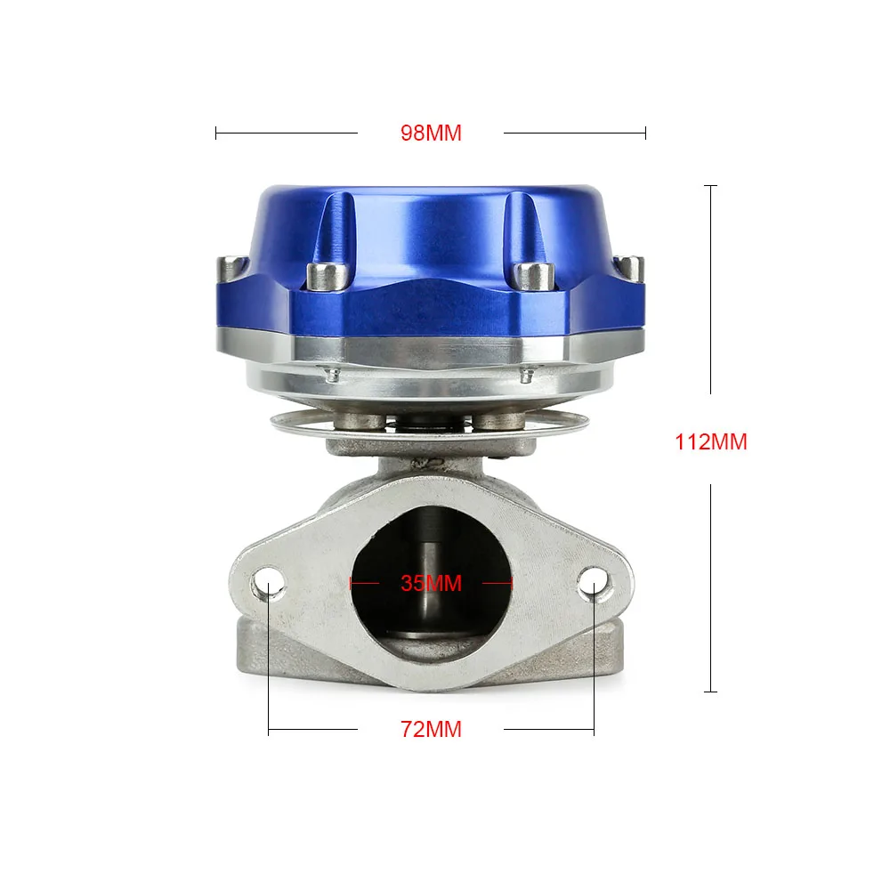 CNSPEED 38 мм Turbo Wastegate внешний турбо выхлопной коллектор 14PSI с дампа кольцо два