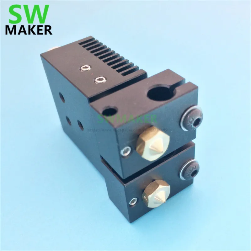 Новый тип Chimera Plus + Двойная Экструзионная головка 2 в out V6 PT100 hotend kit 1 75 мм 0 4 для 3D