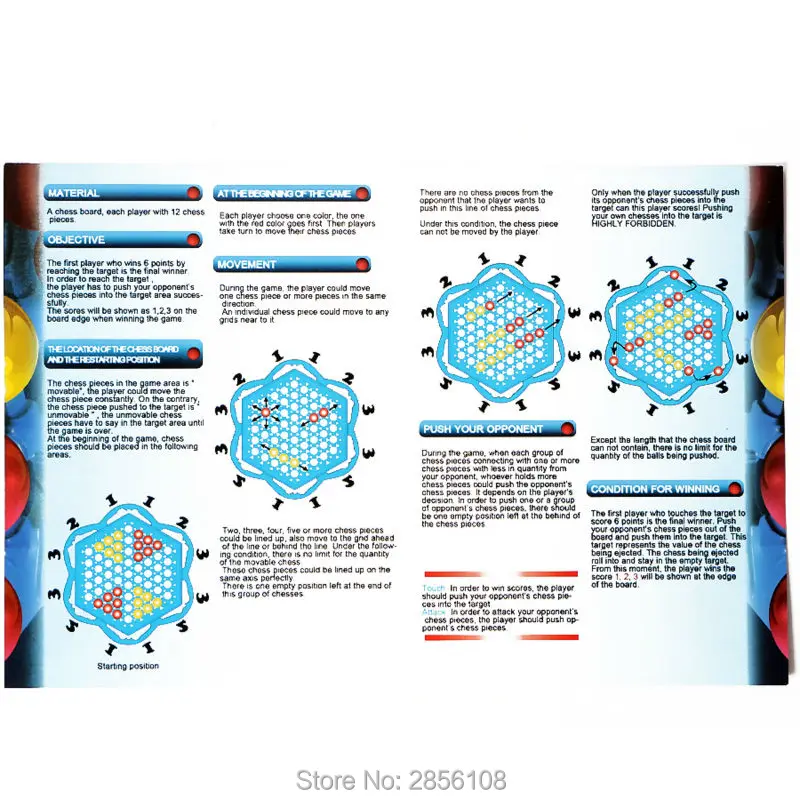 

Family game Off-Board,strategic game for the whole family like abalone educational created chesses toy set