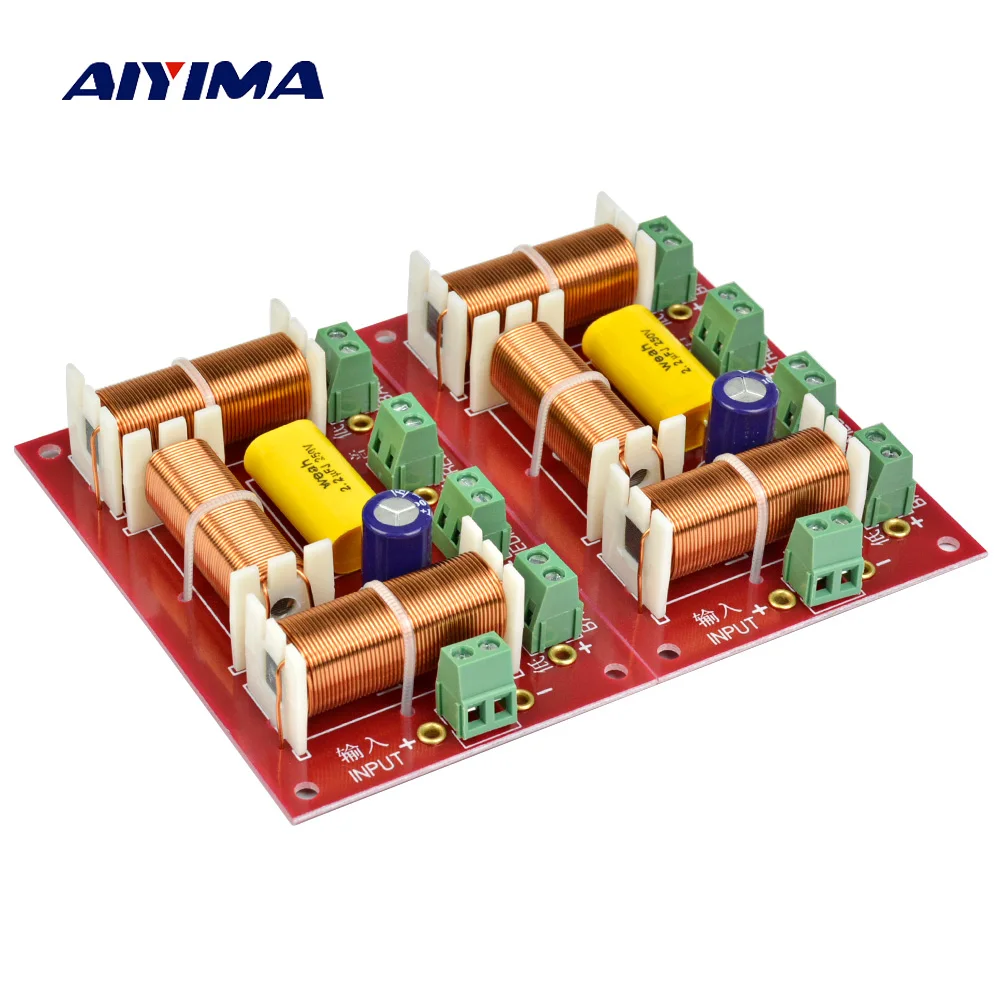 Agudos + Midrange + Duplo Alto-falantes de Áudio Divisor de Freqüência Aiyima Maneiras Alto-falante Crossover Baixo 4 Filtro 2 Pçs 200w 3