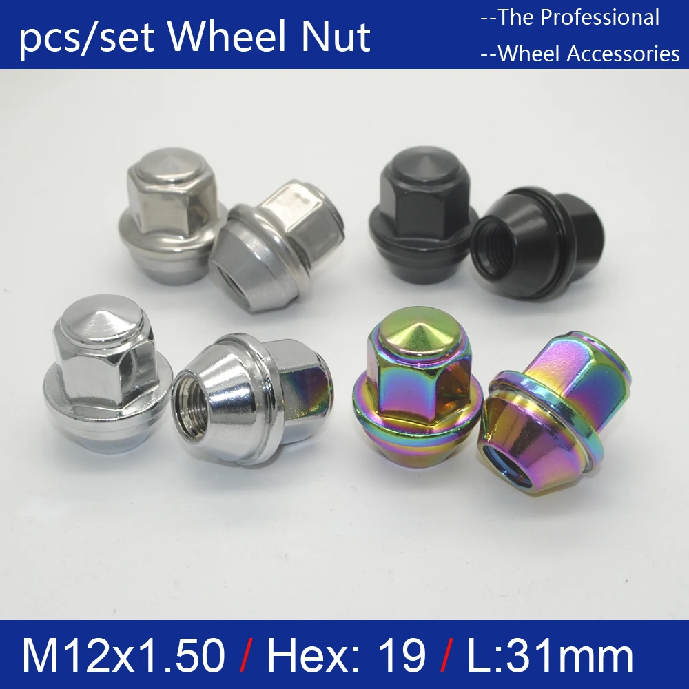 16 шт. Hex19mm M12 x 1 5 цветные гайки для колес открывания колеса FIESTA ford FOCUS Turnier KA MONDEO C-MAX