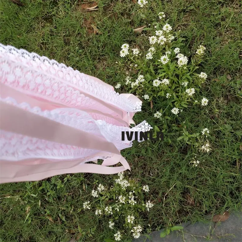 50Pieces/Lot pink wedding wands with lace for Event Party Supplies Wedding | Дом и сад