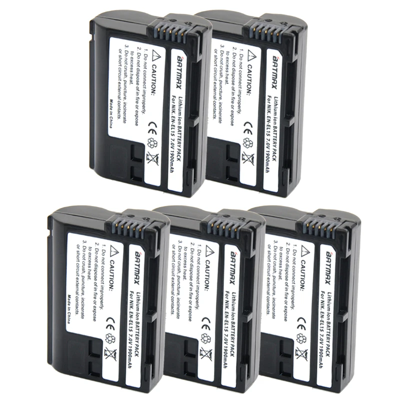 5 шт./лот EN-EL15 RU EL15 ENEL15 Камера Батарея пакет для Nikon D600 D610 D600E D800 D800E D810 D7000 D7100 d750 V1 MH-25