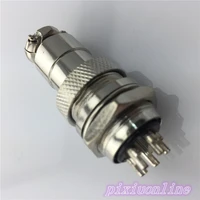 1pcs gx20 5 pin male female 20mm l97y circular connector socket plug wire panel connector aviation plug high quality on sale