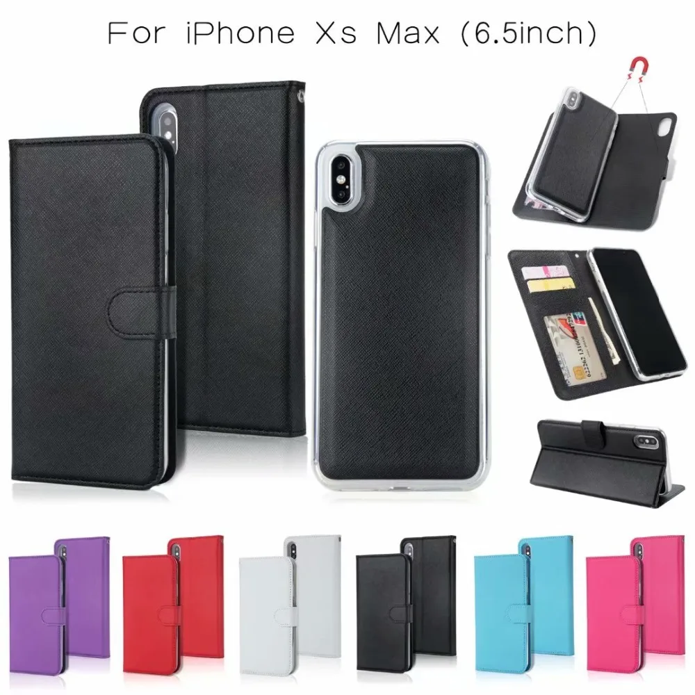 XINGDUO для iphone xs PU кожаный 2 в 1 Отделяемый Намагниченный кошелек чехол телефона iPhone