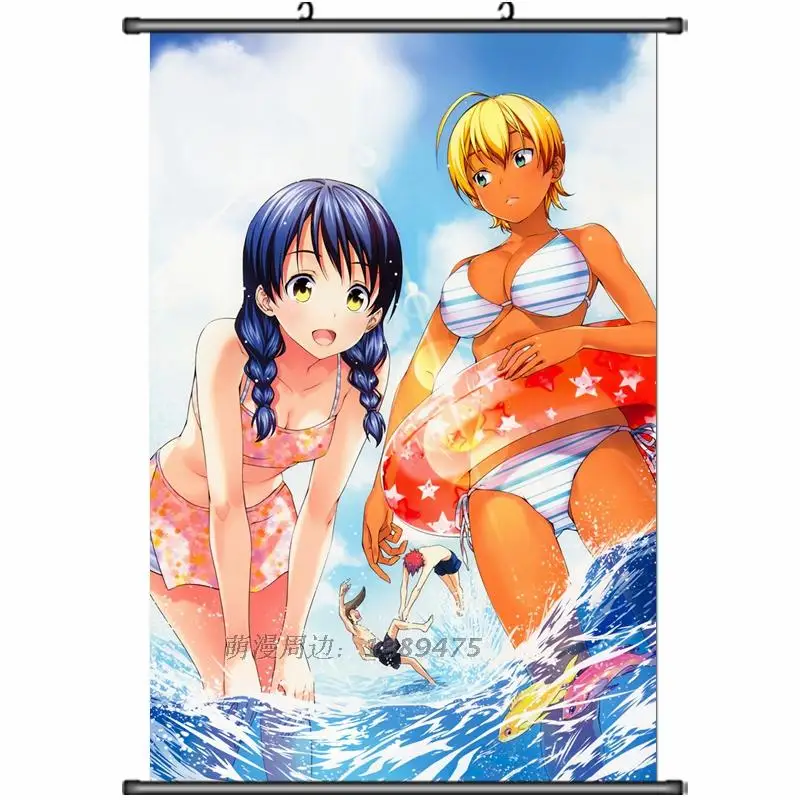 Японское аниме Shokugeki no Soma Megumi Tadokoro & Rei Kawashima домашний декор настенные прокрутки