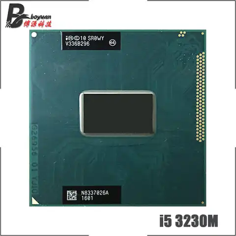 Процессор Intel Core i5-3230M i5 3230M SR0WY, 2,6 ГГц, двухъядерный, четырехпоточный, 3 МБ, 35 Вт, разъем G2 / rPGA988B
