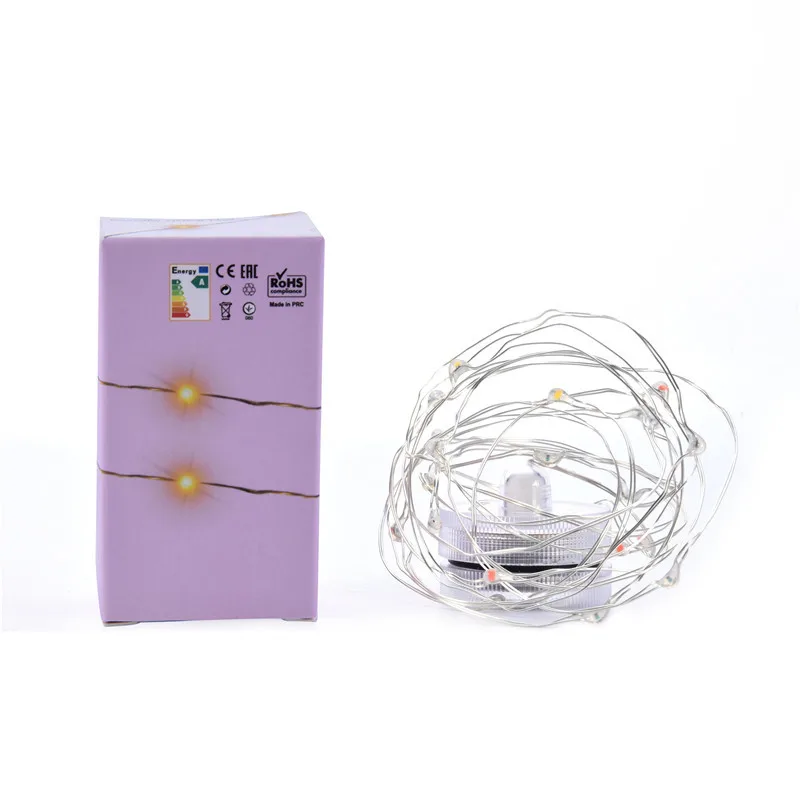 2 м 20 светодиодных звездных гирлянд сказочных мини светодиодов DIY с медным