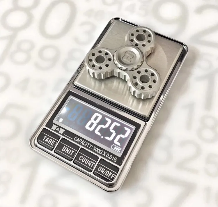 Три листа Волшебные зубы ручной Спиннер высокого качества Металл EDC Fidget Tri Spinner