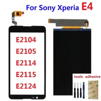 for sony xperia e4 e2104 e2105 e2114 e2115 e2124 lcd display monitor front touch screen digitizer sensor adhesive kits