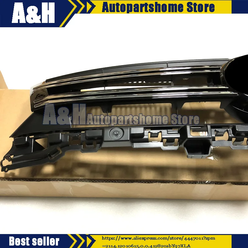 OEM для 12-17 V W Tiguan черный с хромированной передней решеткой радиатора гриль