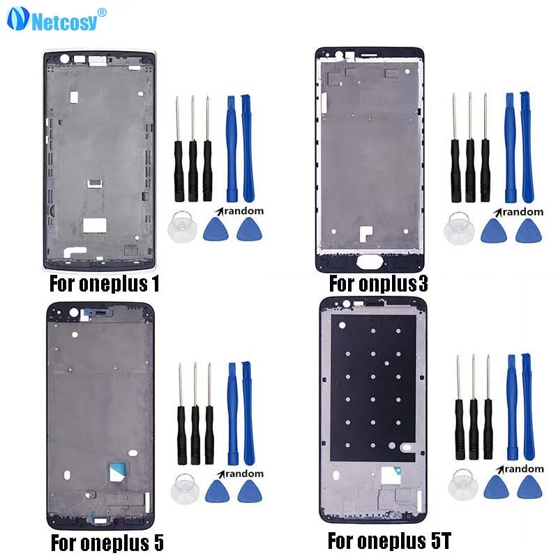 

Mid Middle Frame Bezel Plate LCD Housing cover For Oneplus 1+ A0001 A3000 A3003 A3010 A5000 A5010 Repair For One Plus 3 3T 5 5T
