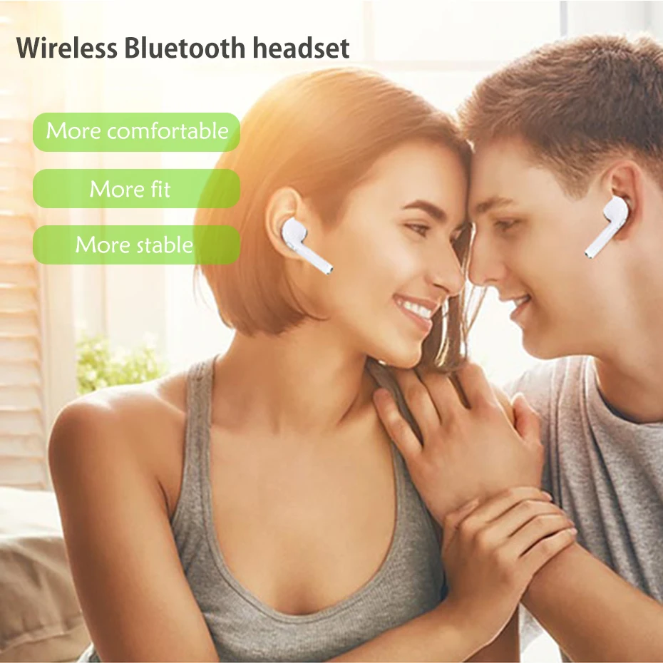 TiYiViRi I7S TWS Мини Bluetooth наушники Беспроводная гарнитура с зарядным боксом для Iphone X