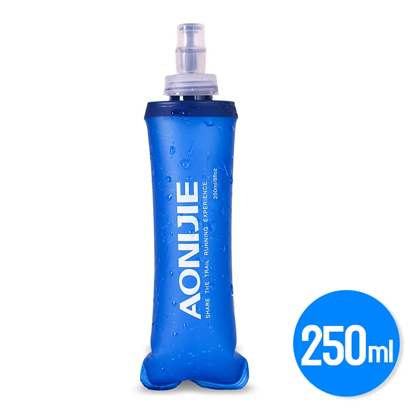 250ml AONIJIE прочный BPA-Free складной мягкий мешок для воды переносной чайник для спорта на открытом воздухе походная бутылка для воды 170 мл 250 мл 500 мл - Цвет: 250ml