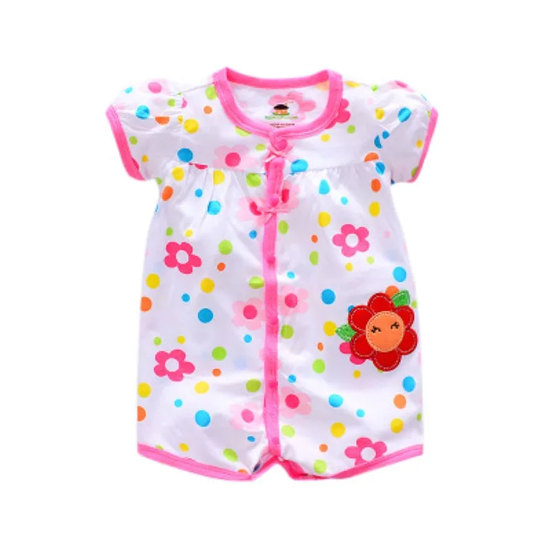 03 KiDaDndy детские комбинезоны 3 шт. От 0 до 1 года мягкие и удобные хлопковые детские комбинезоны летние LXM132 - Цвет: 03