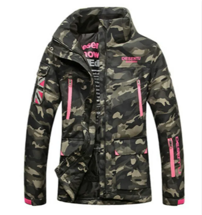 Зимняя спортивная мужская и женская камуфляжная хлопковая одежда теплая