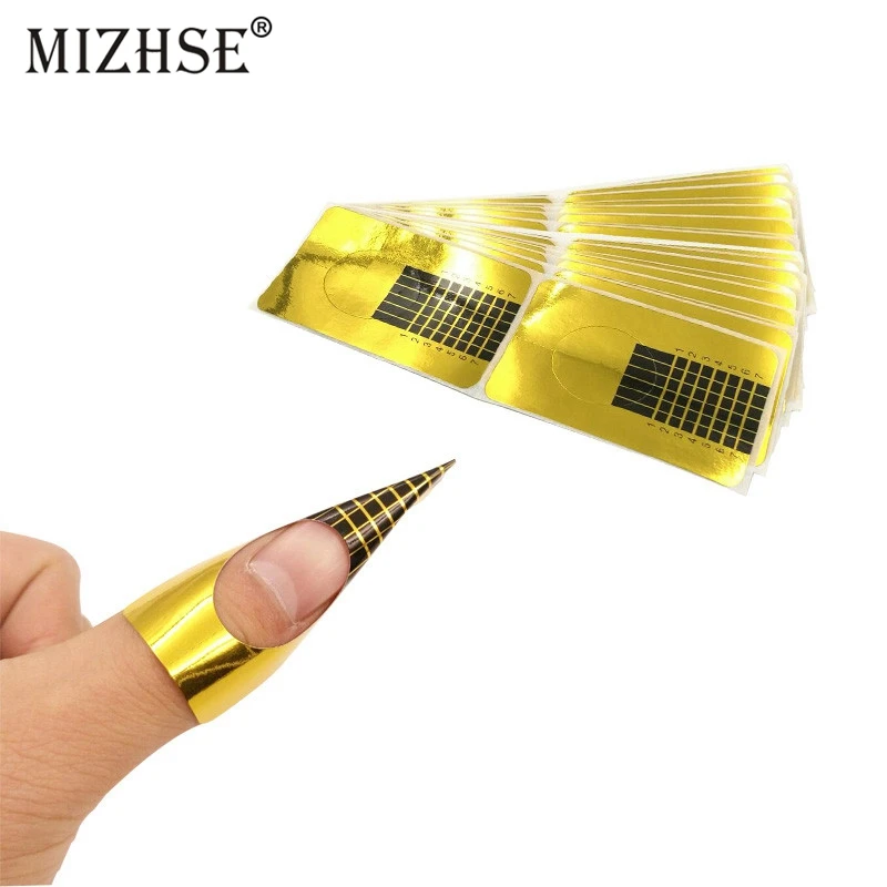 MIZHSE 10 шт. Профессиональные акриловые формы для ногтей наращивания пальцев