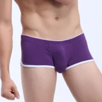 1009 PJ purple Мужские боксеры Cuecas Gay Боксеры Шорты Calvn Calzoncillos Slip Homme сексуальное мужское нижнее белье 1009-PJ - Цвет: 1009 PJ purple