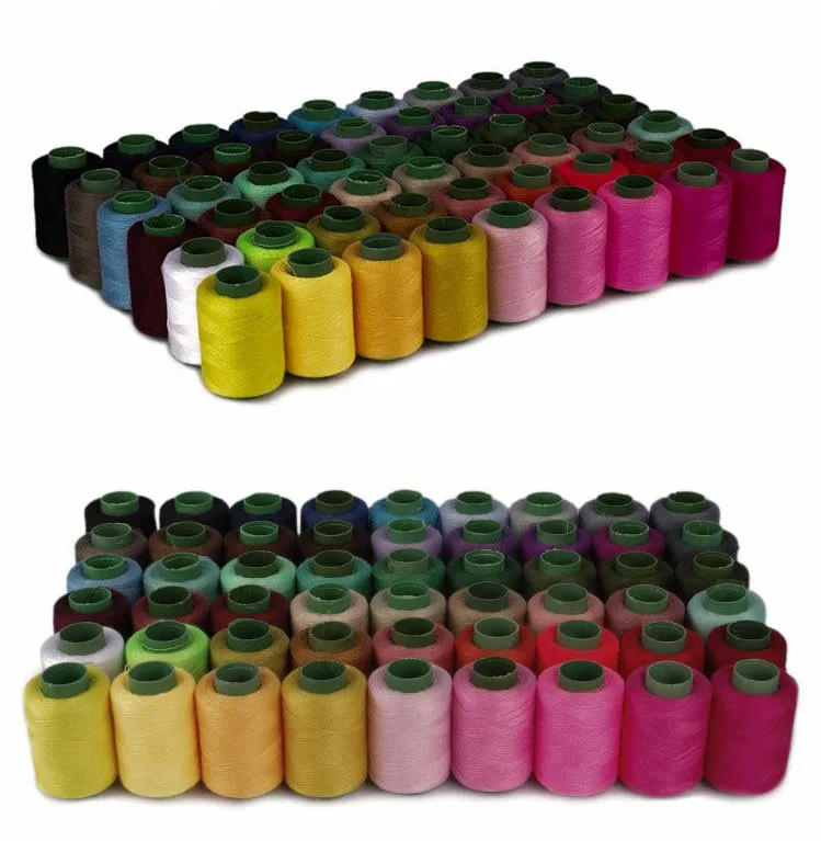10 шт./лот швейные нити из полиэстера высокого качества цветные промышленные