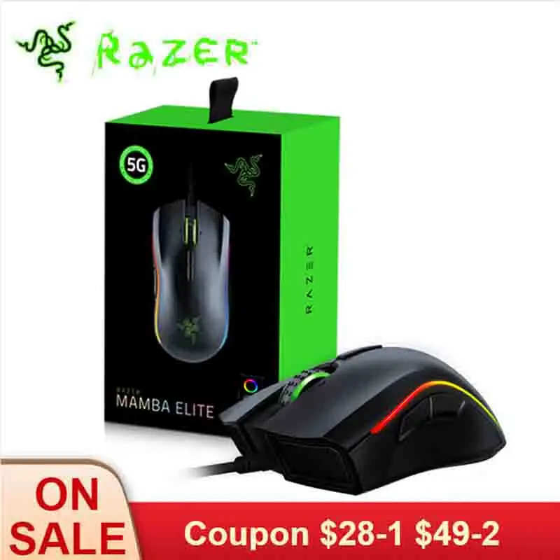 Мышь Razer Mamba Elite Проводная игровая эргономичная 16000 DPI|Мыши| |