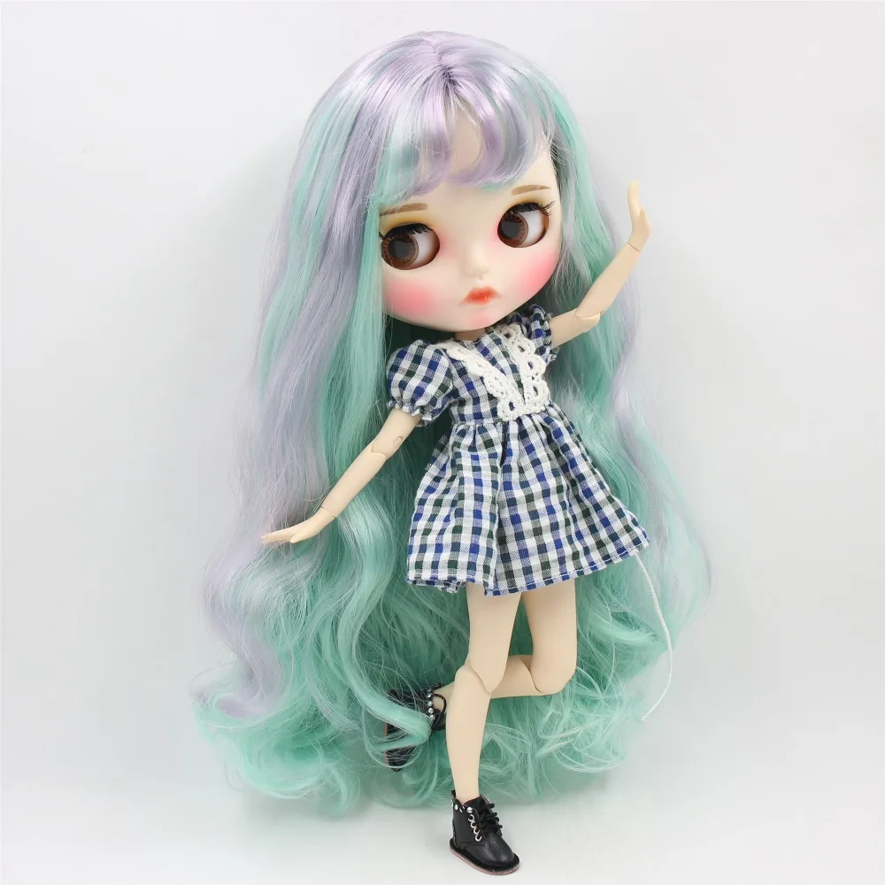 Ледяной DBS Blyth кукла 1/6 bjd белая кожа совместное тело матовое лицо с бровью