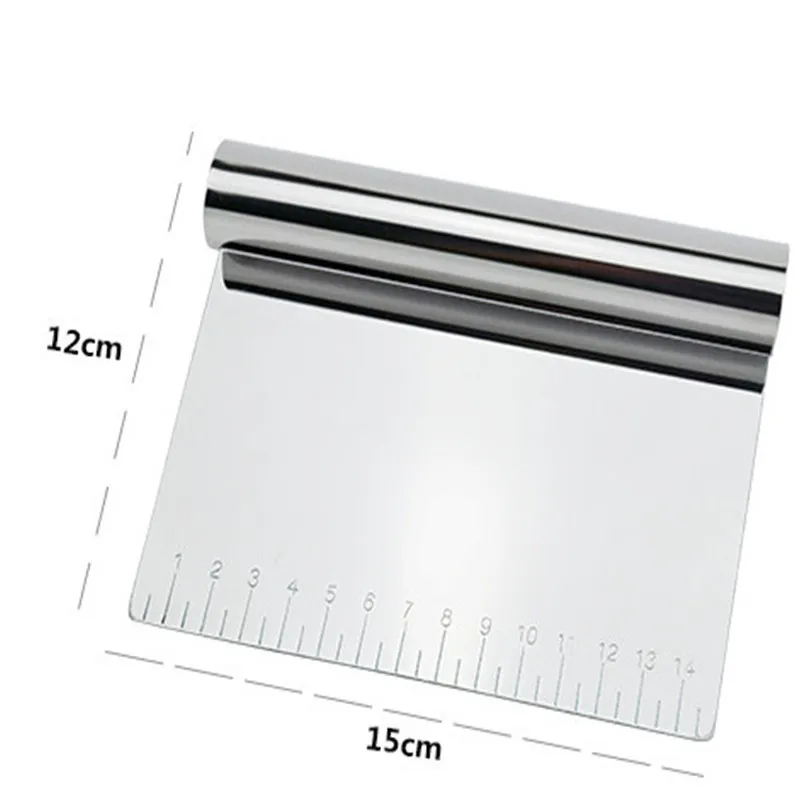 Нержавеющая сталь для пиццы Тесто скребок резак Кухня Мука инструмент