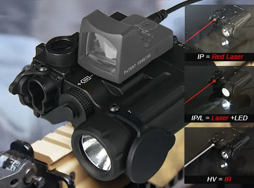 DBAL-D2 Dual Beam Aiming Laser Red  w/IR LED Illuminator Class 1 Weapon Light For Hunting Paintball Accessory OS15-0088