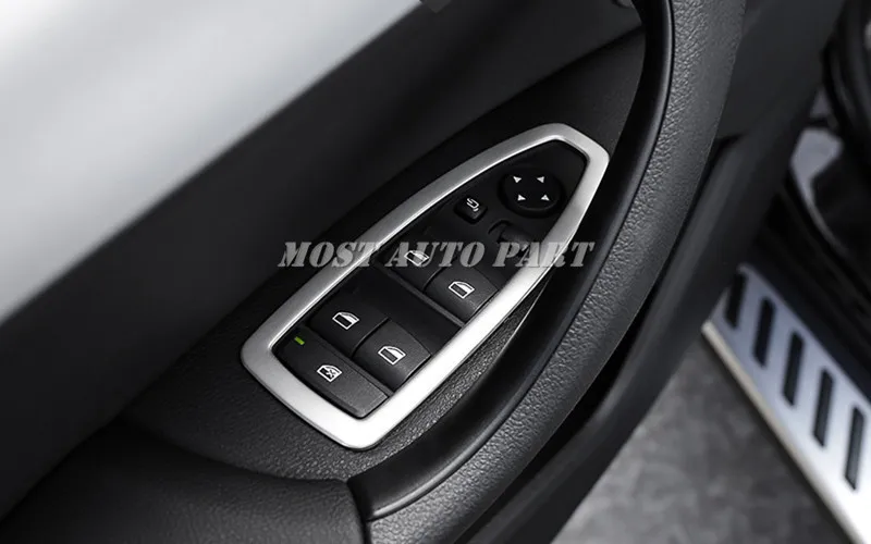 

Stainless Car Door Window Switch Button Trim Cover For BMW X2 F39 2017-2019 Car accesories interior Car decoration