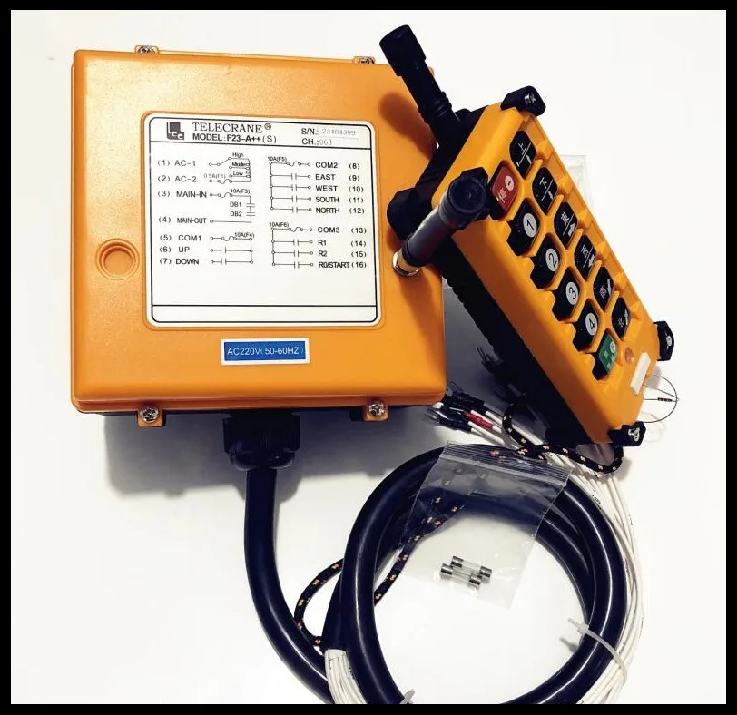 Передатчик F23-A + x1 приемник DC24V AC36V AC220V AC380V промышленное радио дистанционное