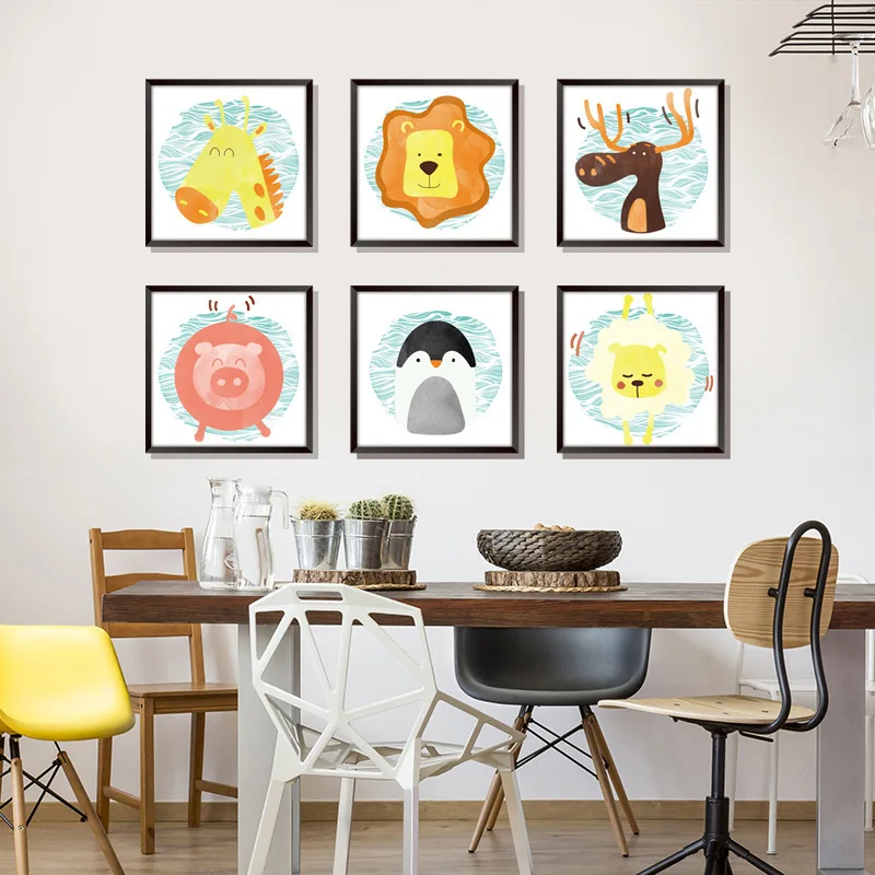 3D наклейки на стену для детской комнаты милые художественные с фоторамкой