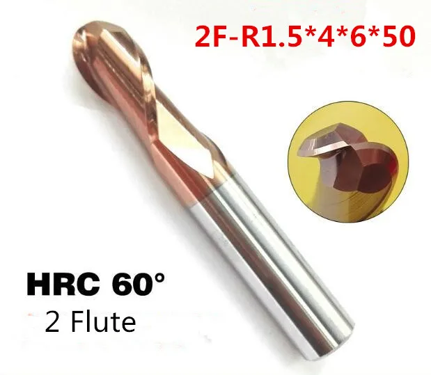 

2F-R1.5 HRC60,carbide Square Flatted End Mills coating:nano TWO flute diameter 3 mm, The Lather,boring Bar,cnc,machine
