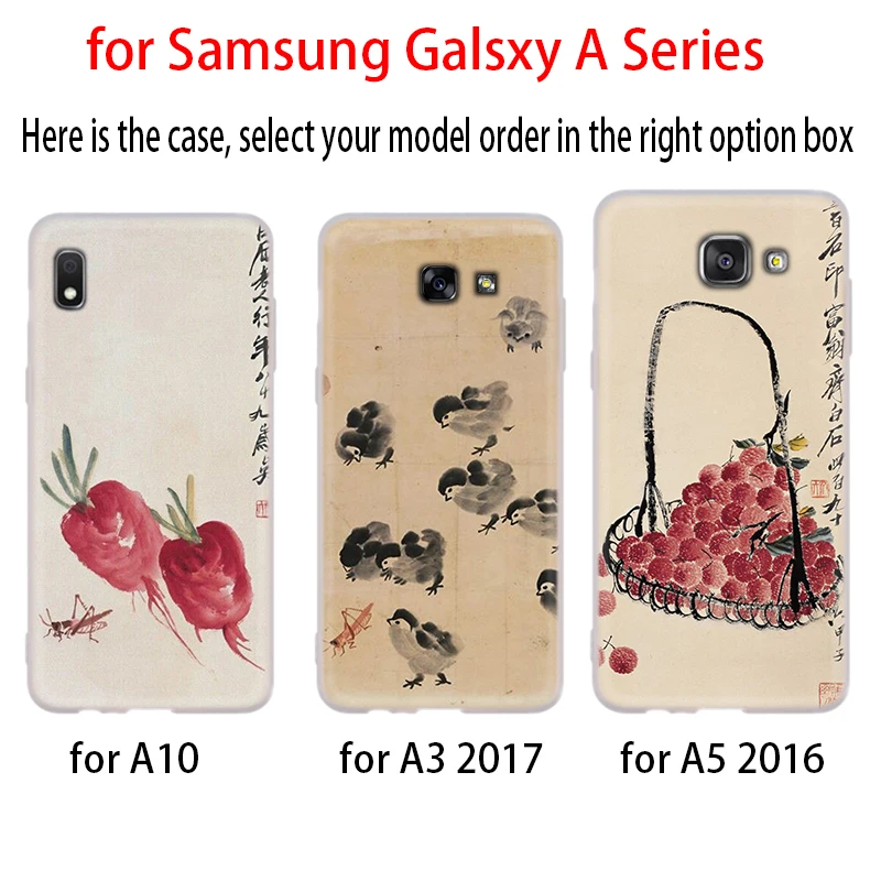 Роскошный чехол для Samsung A32 A52 A72 A12 A42 5g A21S A50 A51 A3 A5 A6 A7 A8 Plus 2018 2017 qi baishi с принтом |