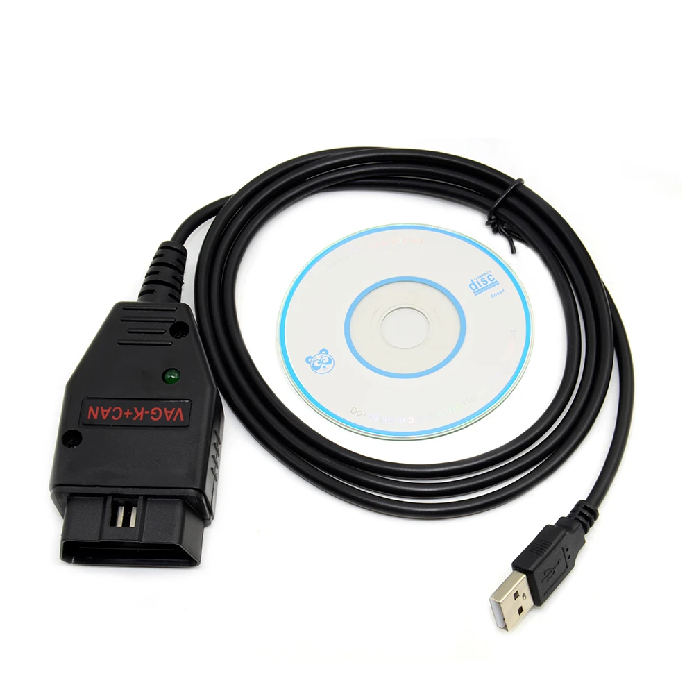 Диагностический кабель OBD2 с чипом Super VAG K + CAN Commander 1 4 и FTDI FT232RL PIC18F258 для VW / AUDI SKODA SEAT