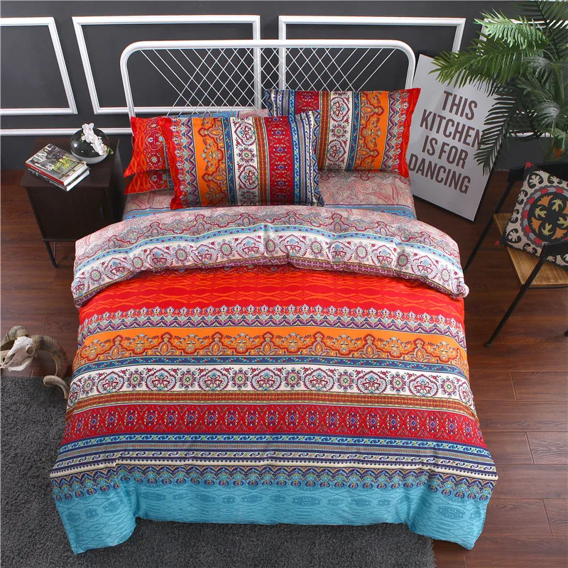 Хит 3d богемный Комплект постельного белья king size boho с принтом мандала