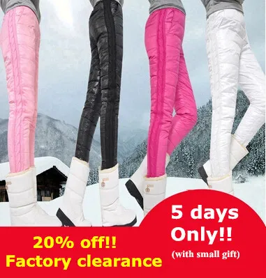 Фабричная ликвидация товаров! Новинка 2014 вниз брюки женские зимние штаны