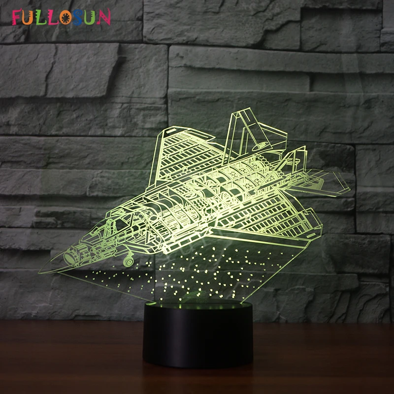 Светодиодные панельные светильники 3D Fighter модель USB настольная лампа красочные