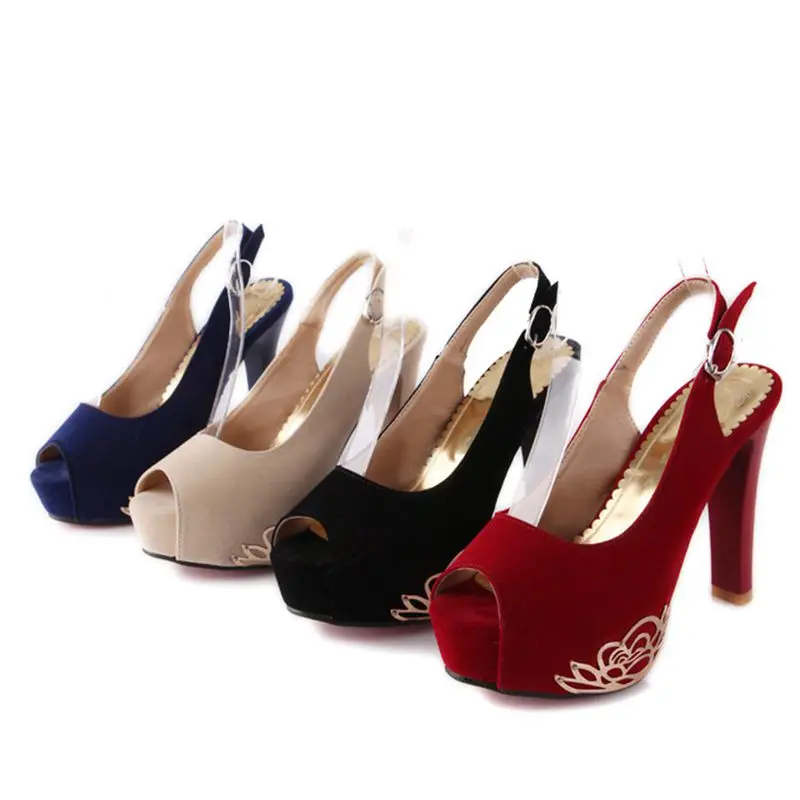 Женские босоножки на платформе большие размеры летний стиль 2017 | Обувь