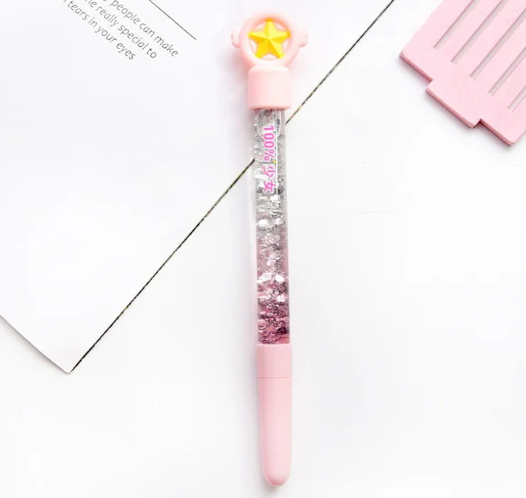 1 шт гелевые ручки Kawai Star fairy stickFairy star черные гелевые чернильные ручки для письма милые канцелярские принадлежности для офиса и школы