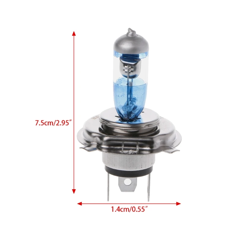 Новый DC 12V H4 100W Автомобильный белый противотуманный свет дальнего или ближнего