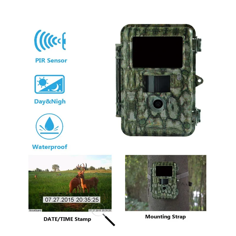 Bolyguard охотничья тропа камера 18MP наружная Водонепроницаемая дикая природа 940nm IR LED
