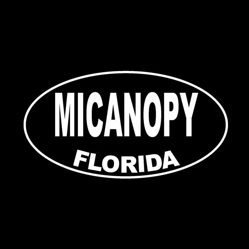 YJZT 14 1 см * 7 5 MICANOPY FLORIDA овальная Автомобильная наклейка забавная виниловая черный