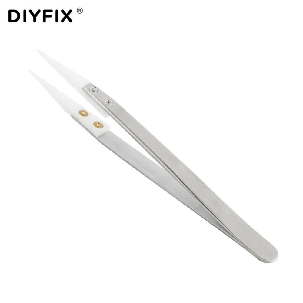 Антистатический керамический Пинцет DIYFIX изолированный термостойкий пинцет с
