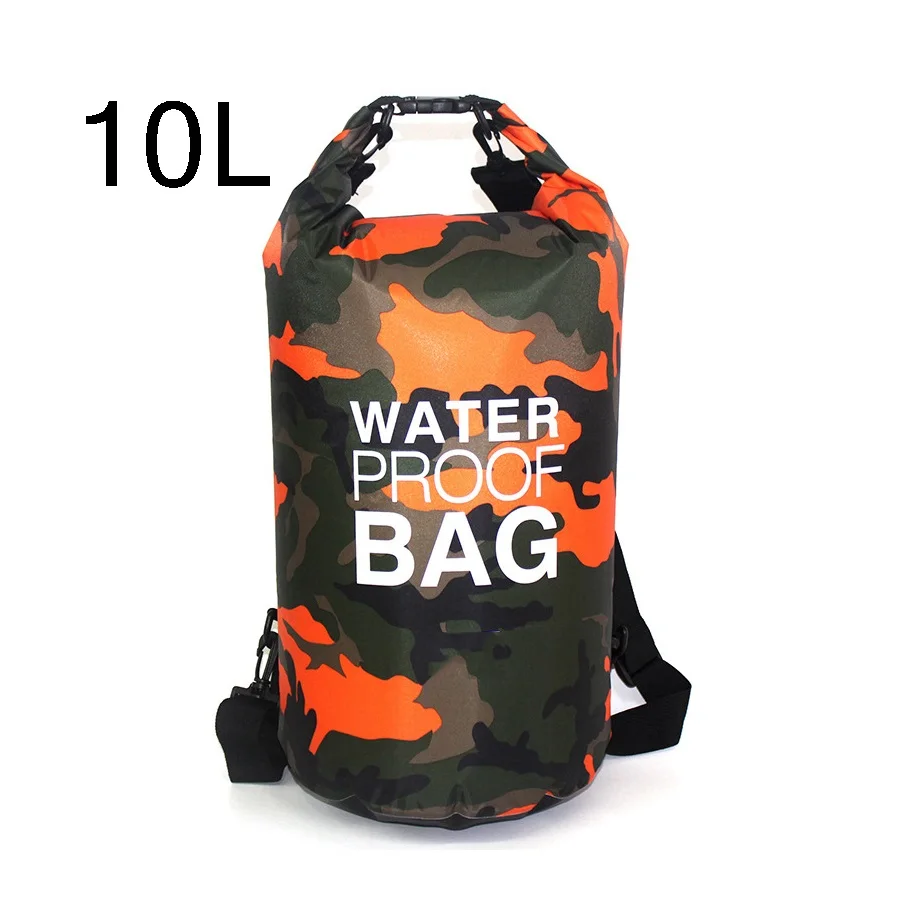 2L/5L/10L/20L открытый сухой водонепроницаемый мешок сухой мешок водонепроницаемый плавающий сухой шестерни сумки для лодок Рыбалка рафтинг плавание - Цвет: orange - 10L